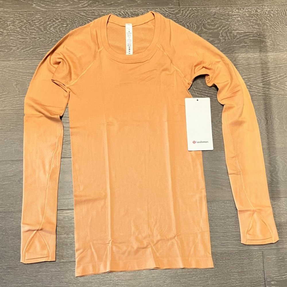 Lululemon Monarch Orange 2020 Release Swiftly Tech Long Sleeve 2.0 - NWT